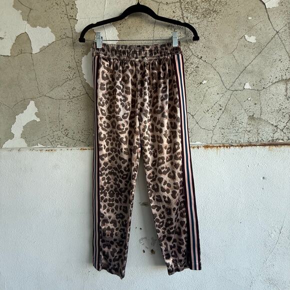 MOTHER Pants - Mother Pants The Lounger Ankle Wildcat Cropped Slim Fit Striped Trim Womens S